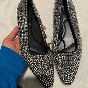 Elegant Black and Silver Women's Shoes